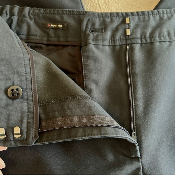 Talbots Heritage Pants Navy Blue Straight Leg Stretch Plus size 16 W Petite - Picture 14 of 16